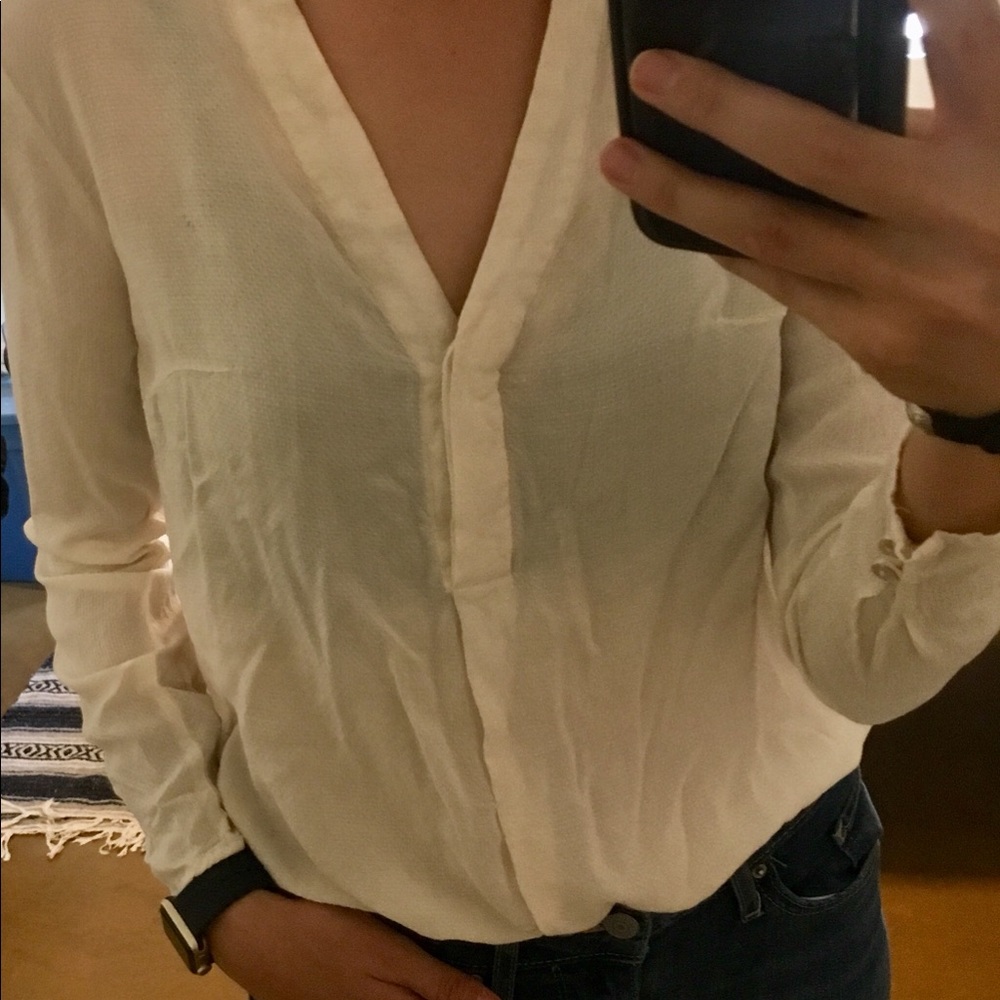 Cream blouse